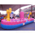 Safe Outdoor Inflatable Playground Slide , Fireproof Pvc Inflatable Basketball Court